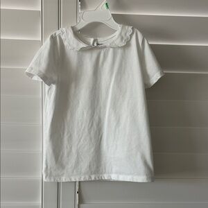 OshKosh B'gosh White Scalloped Collar Tee